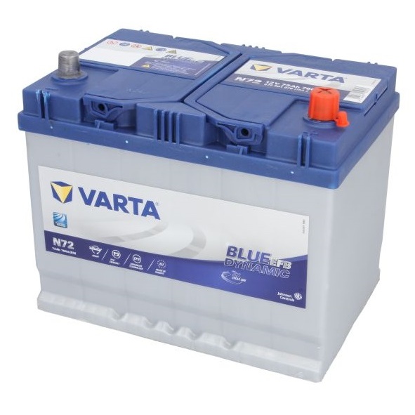 Baterie Varta Start & Stop Efb N72 72Ah / 760A 12V 572501076